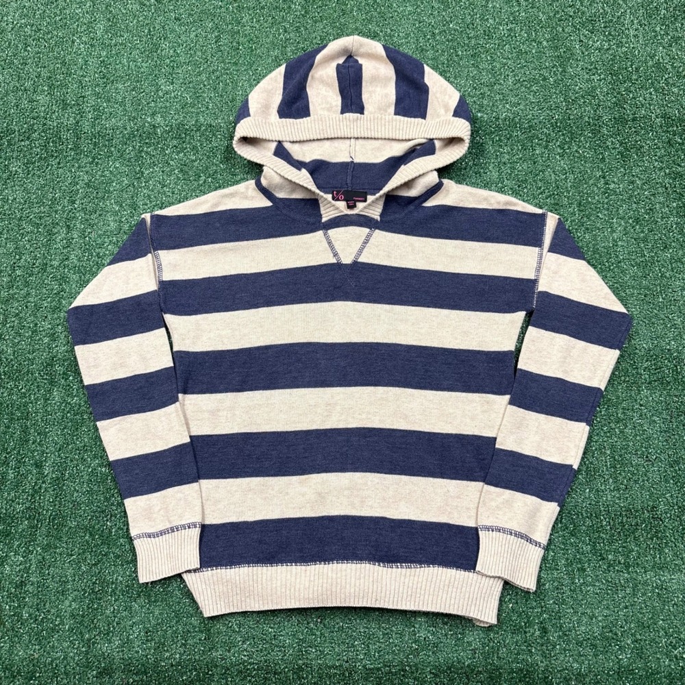 2000's t/o Striped Hoodie Sweater